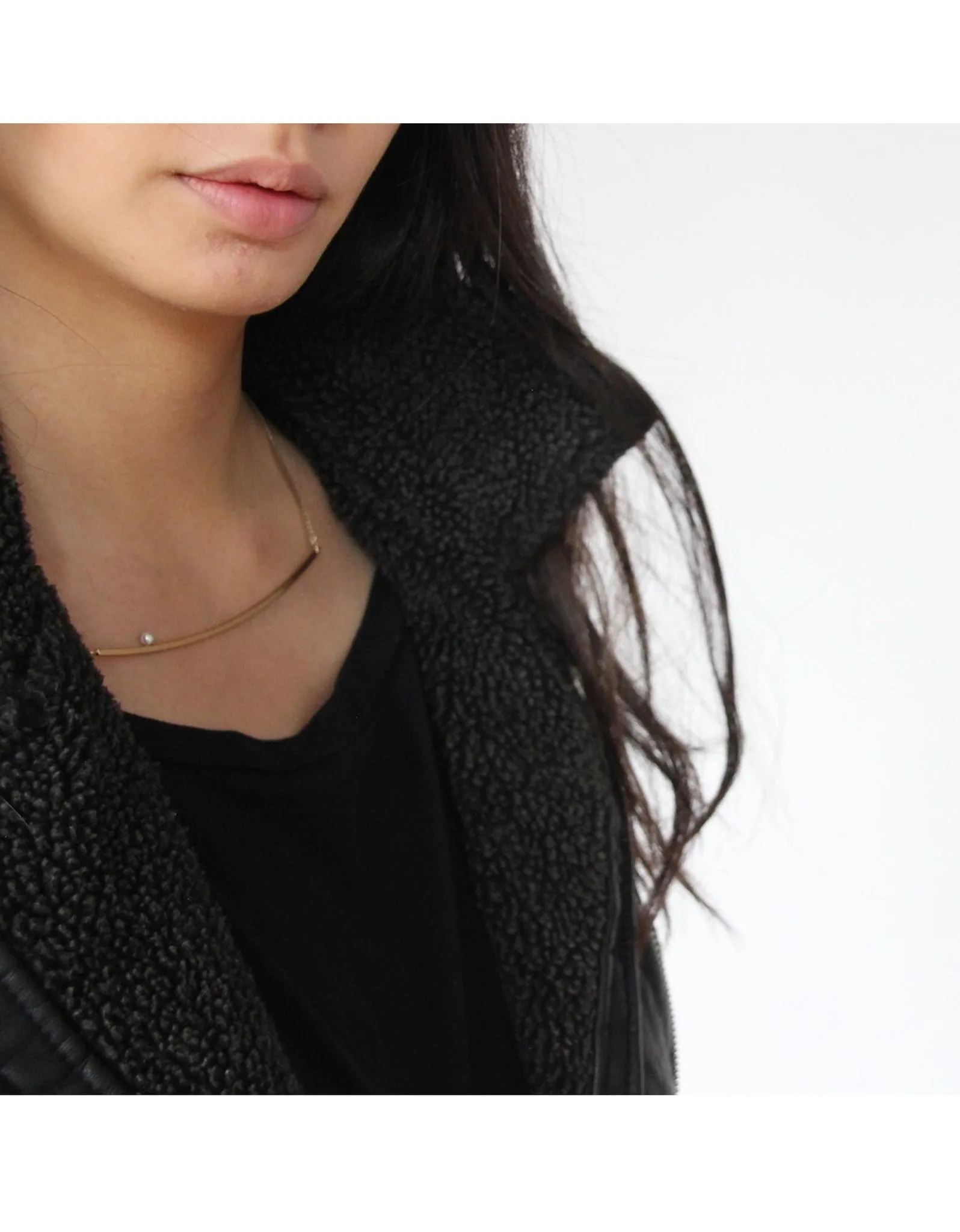 Jenny Bird Maigret Swing Necklace w/Pearl in Gold