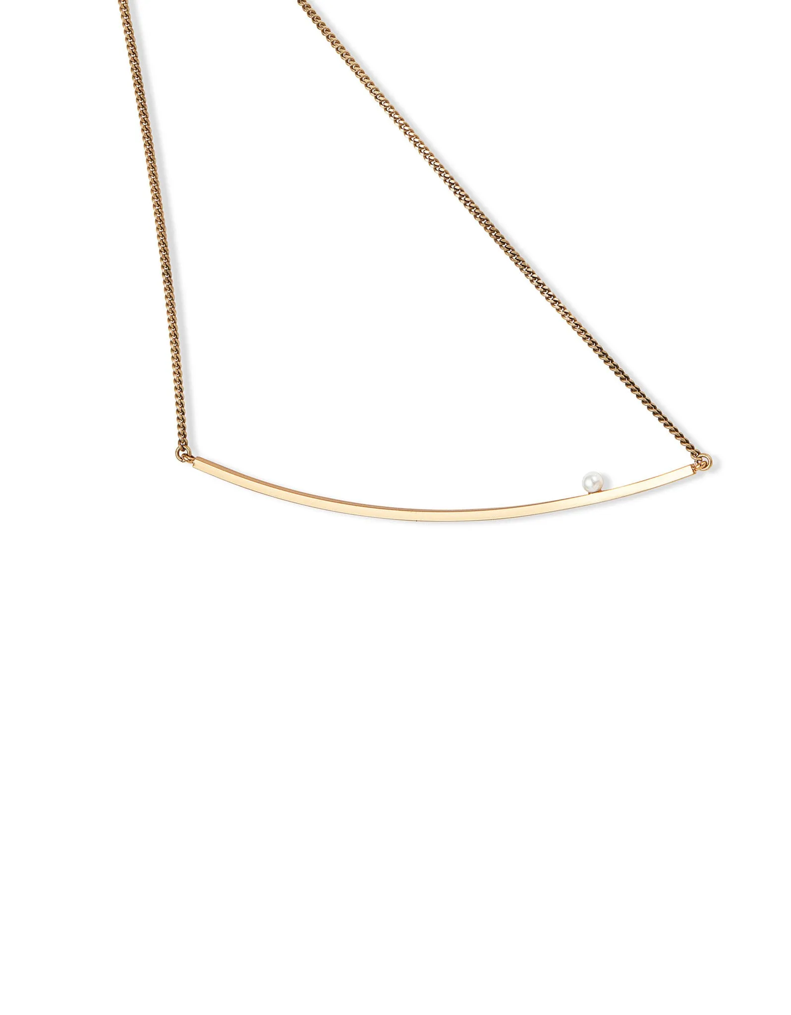 Jenny Bird Maigret Swing Necklace w/Pearl in Gold