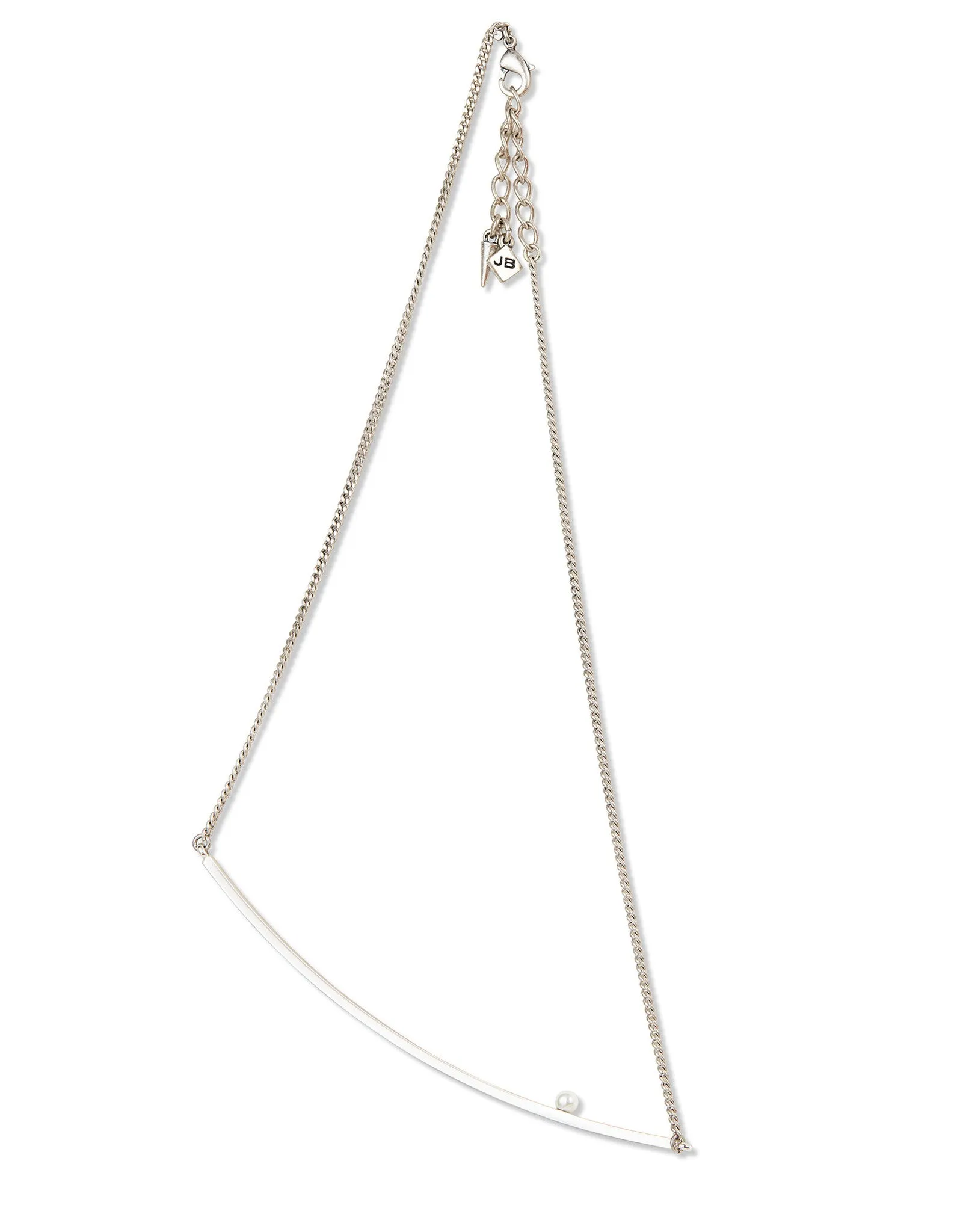 Jenny Bird Maigret Swing Necklace w/Pearl in Silver