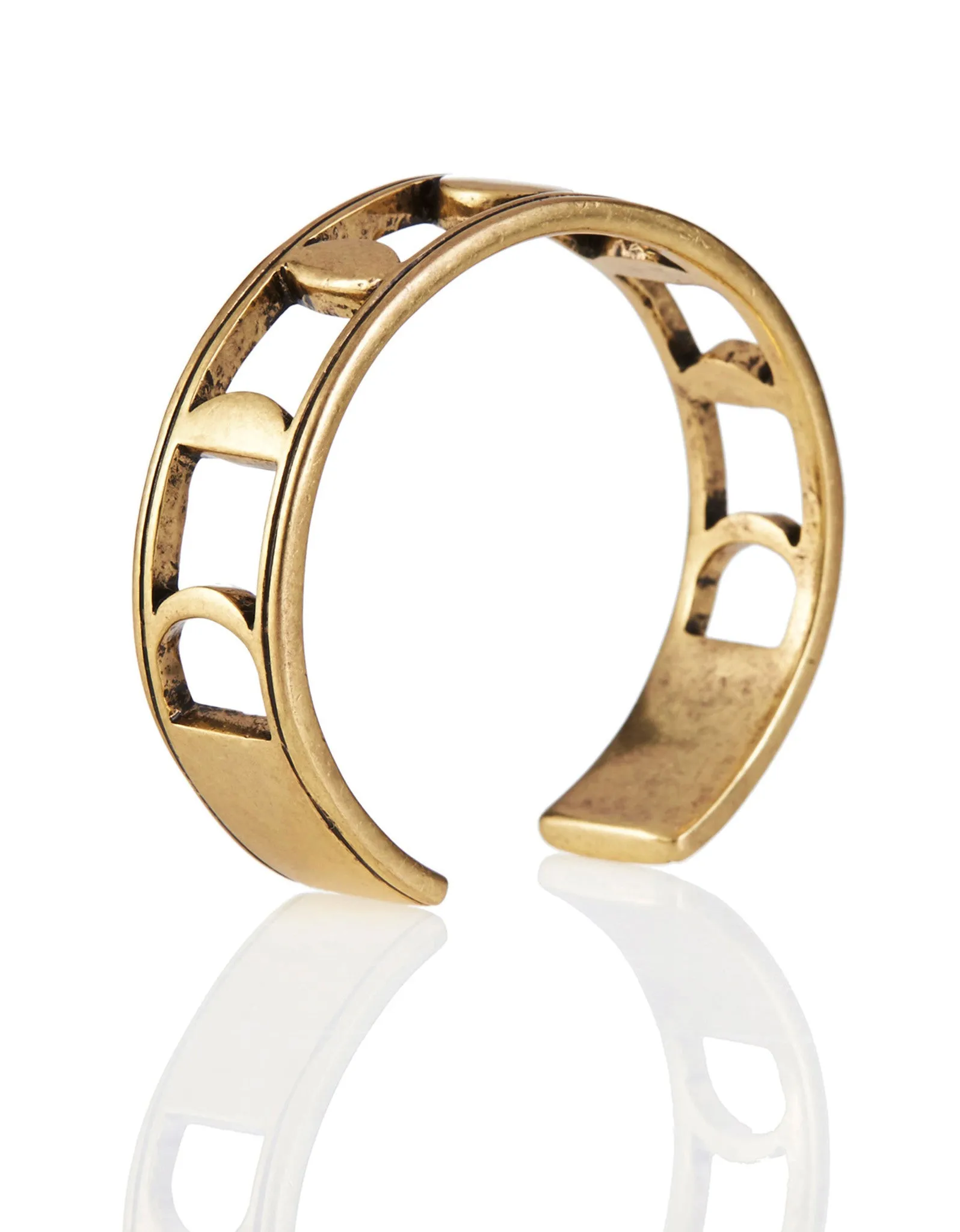 Jenny Bird Moonsong Cuff in Antique Gold