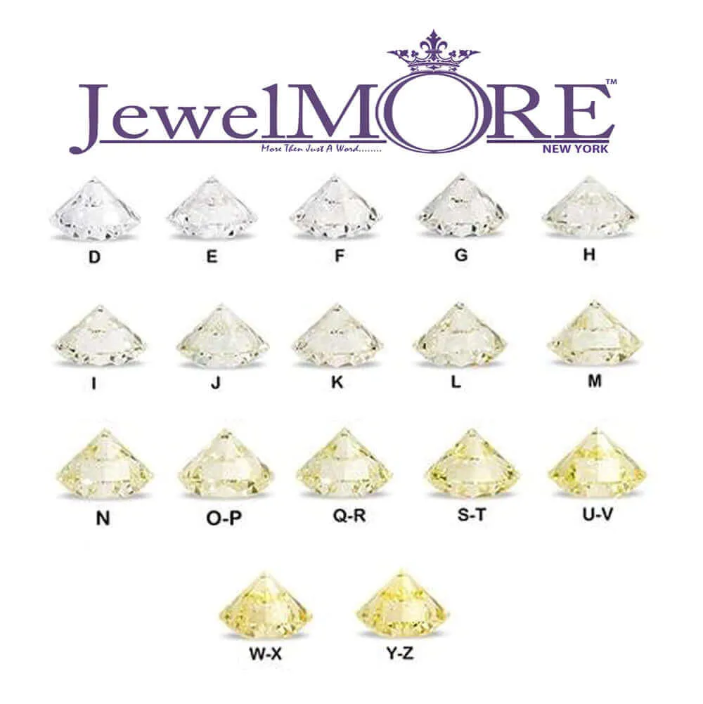 JewelMore 1 Carat Diamond Round Halo Engagement Wedding Ring Yellow Gold in 10K