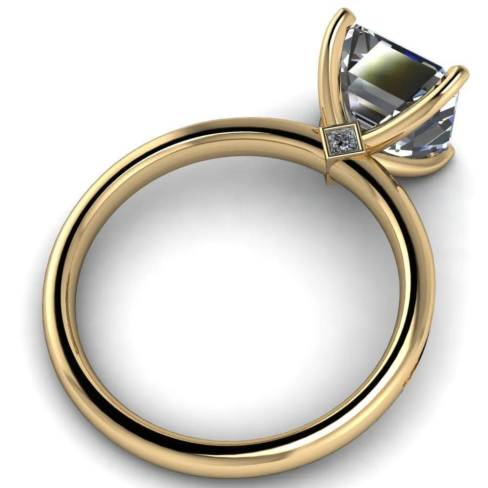 Joanna Asscher Moissanite Channel-Set Princess Diamond Ring