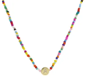 Kids Rainbow "A" Necklace