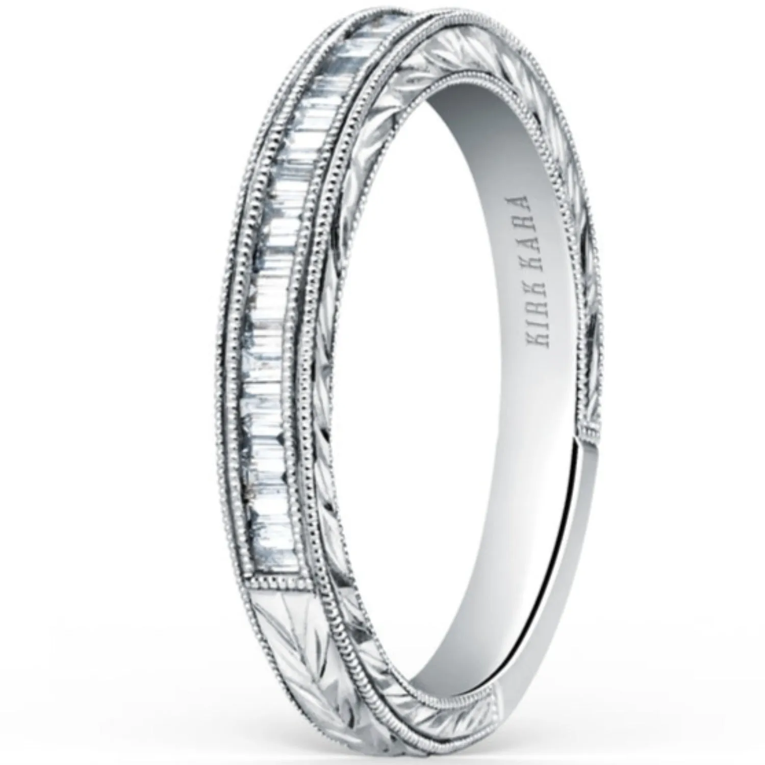 Kirk Kara "Stella" Baguette Cut Diamond Wedding Band