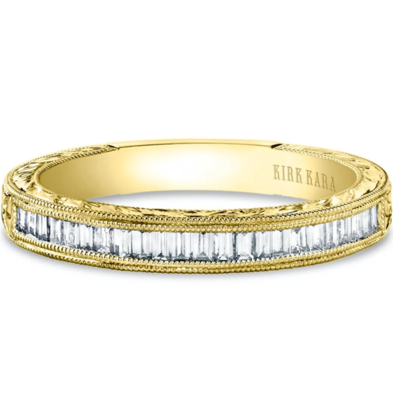 Kirk Kara "Stella" Baguette Cut Diamond Wedding Band
