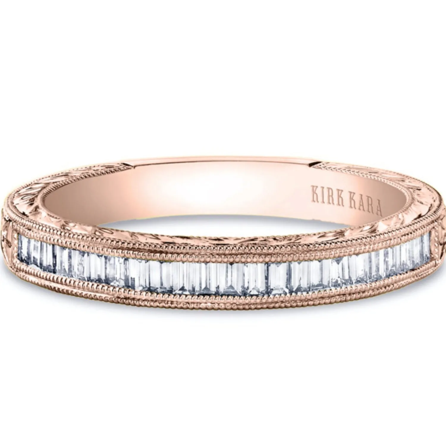 Kirk Kara "Stella" Baguette Cut Diamond Wedding Band