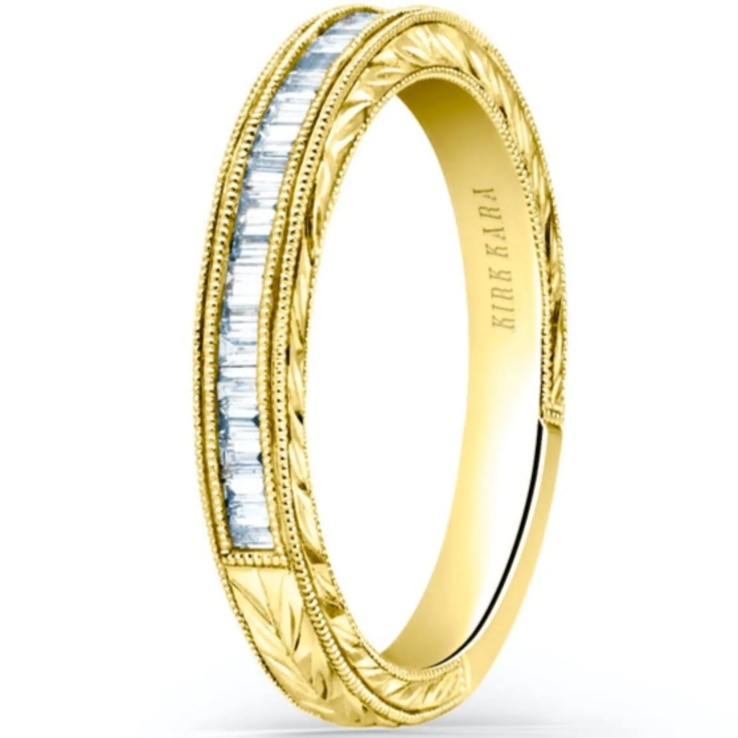 Kirk Kara "Stella" Baguette Cut Diamond Wedding Band