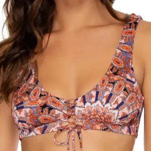 LA REINA DEL SUR - Lace Up Bralette