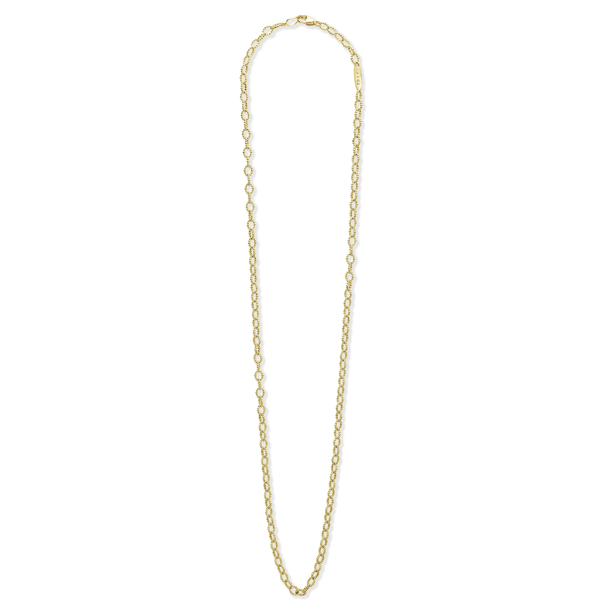 LAGOS Signature Caviar 18K Gold Petite Link Necklace