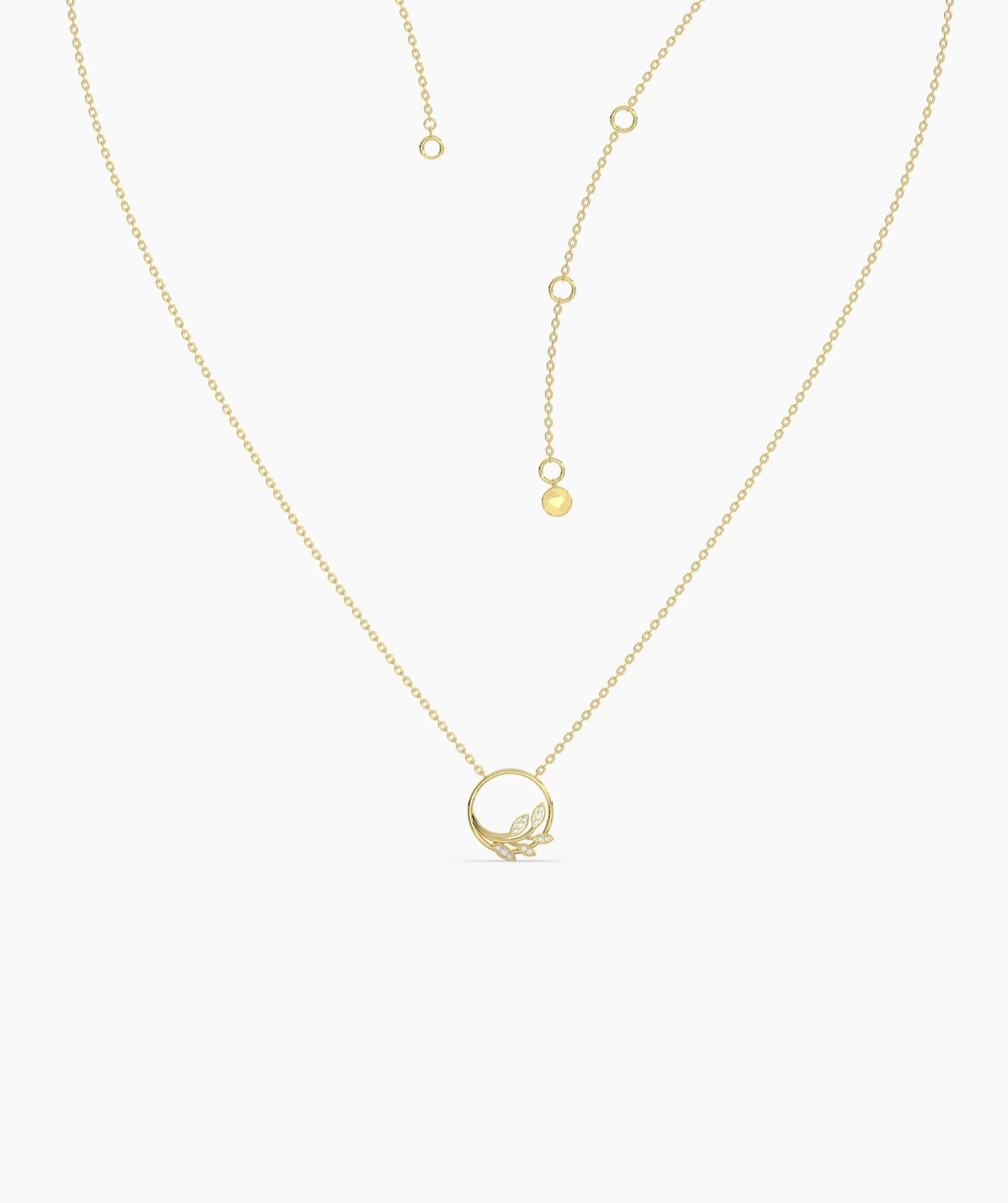 Leaf-Adorned Necklace