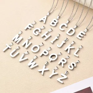 Letter Pendant Necklaces