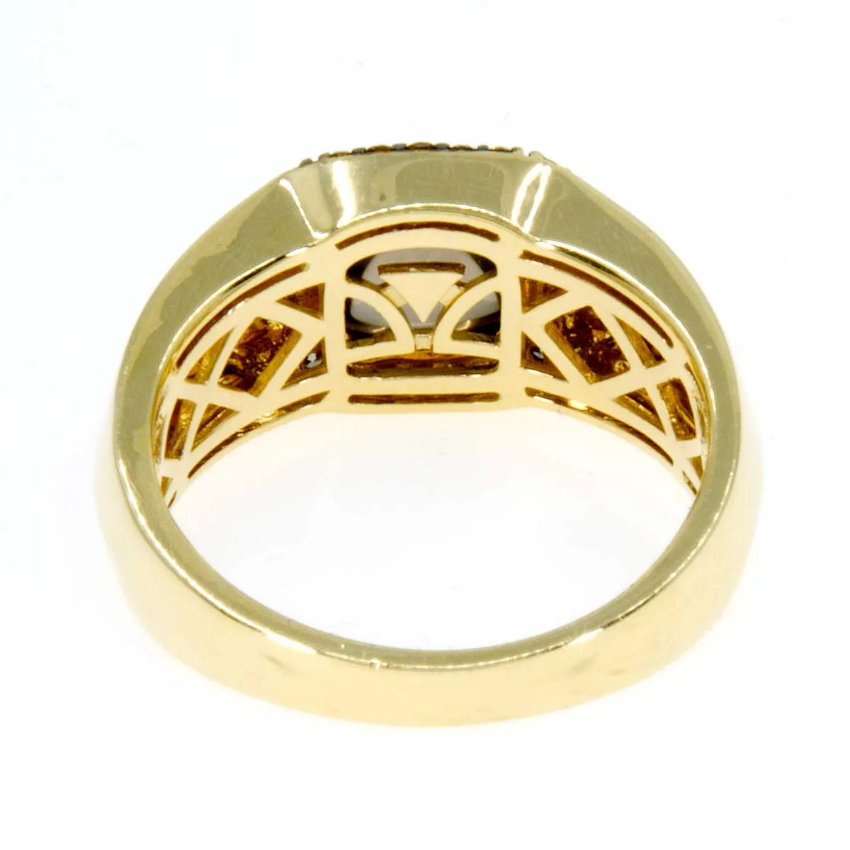 LeVian Men's Chocolate Quartz & Diamond Ring