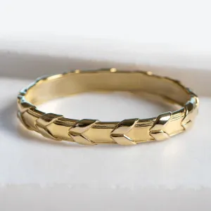 Lexington - Laced Rein in Sterling Silver or 14K Gold on Brass Bracelet