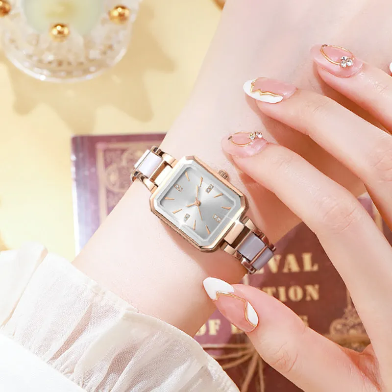 🌸Limited time 48% OFF✨⌚Couple's Fashion Rectangular Quartz Watch