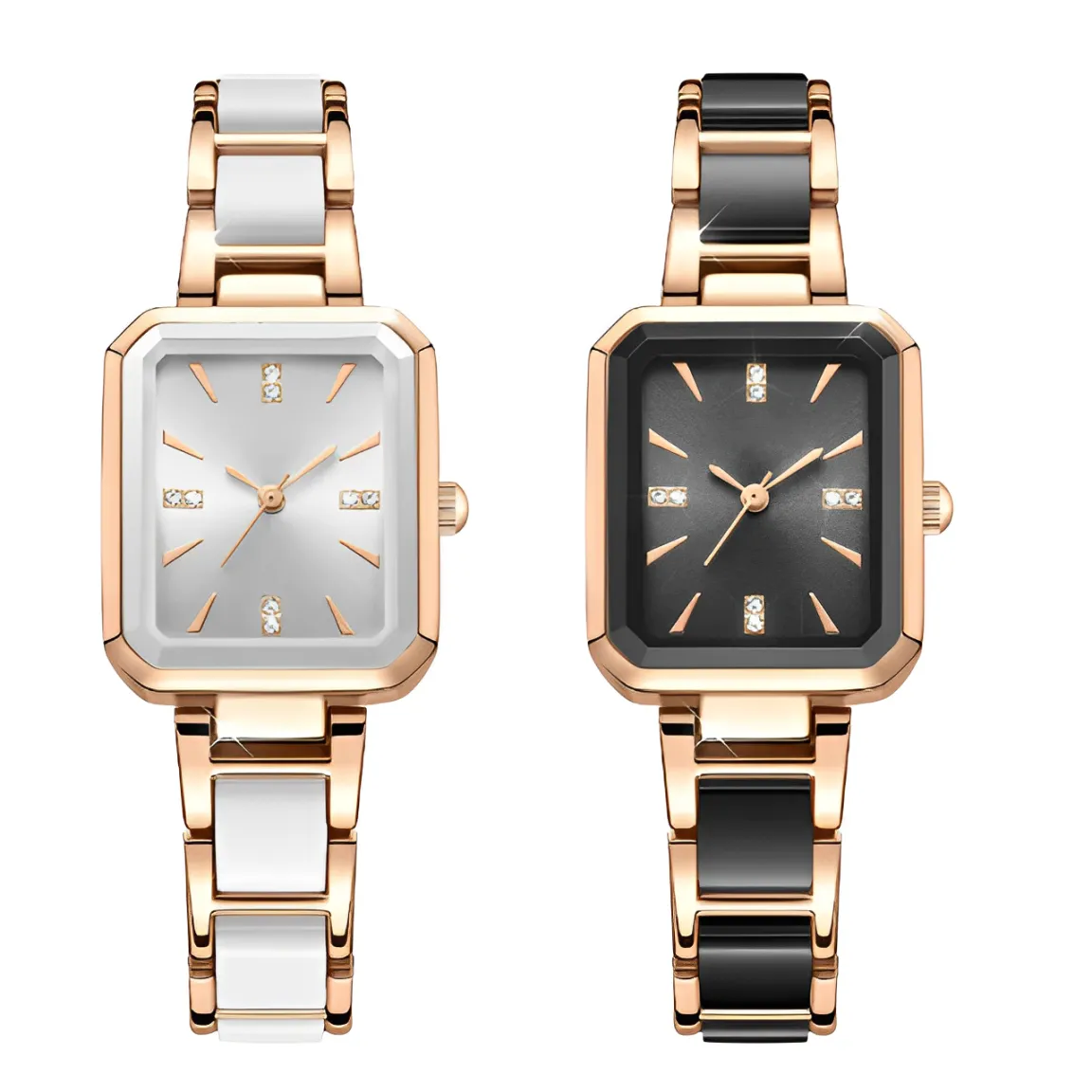 🌸Limited time 48% OFF✨⌚Couple's Fashion Rectangular Quartz Watch
