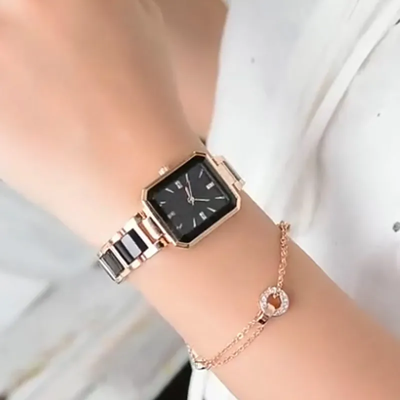 🌸Limited time 48% OFF✨⌚Couple's Fashion Rectangular Quartz Watch