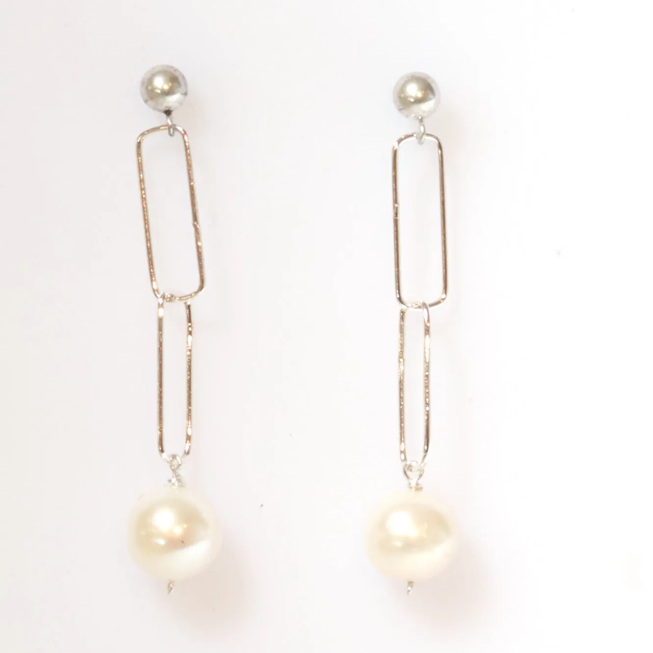 Living Links in Fine Silver and Pearls