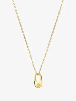 Lock Pendant Necklace