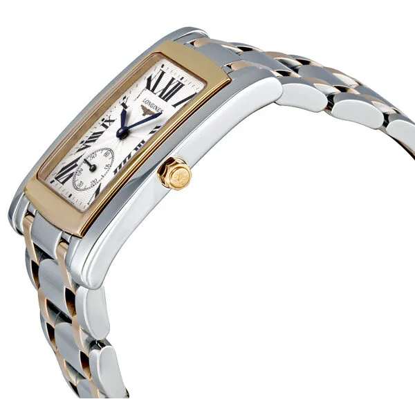 Longines Dolcevita Seconds Sub-Dial 18k Rose Gold & Stainless Steel Men's Watch 56555717 L5.655.5.71.7