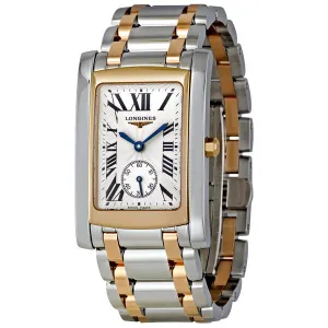 Longines Dolcevita Seconds Sub-Dial 18k Rose Gold & Stainless Steel Men's Watch 56555717 L5.655.5.71.7