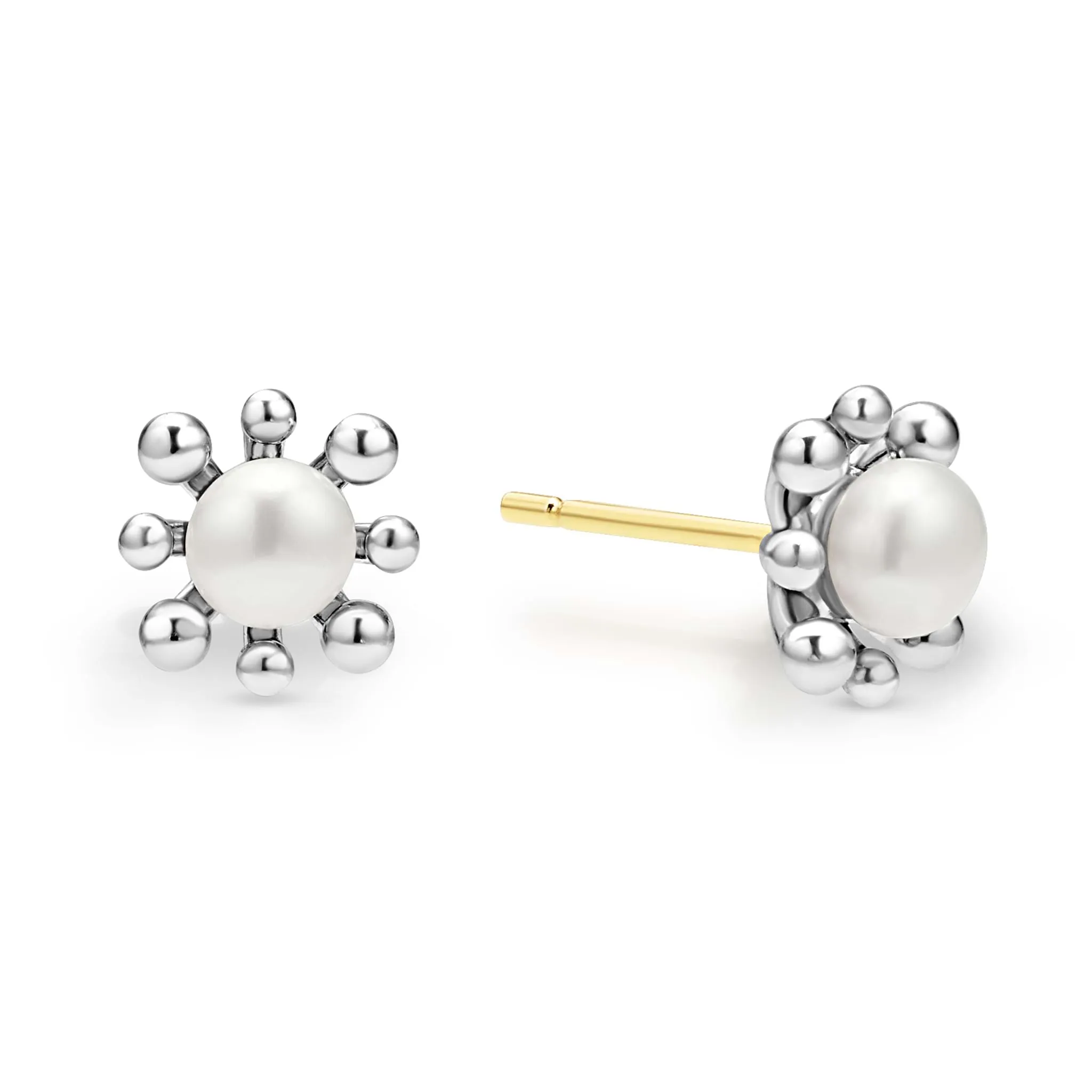 Luna Fleur Pearl Earrings and Pendant Necklace Gift Set