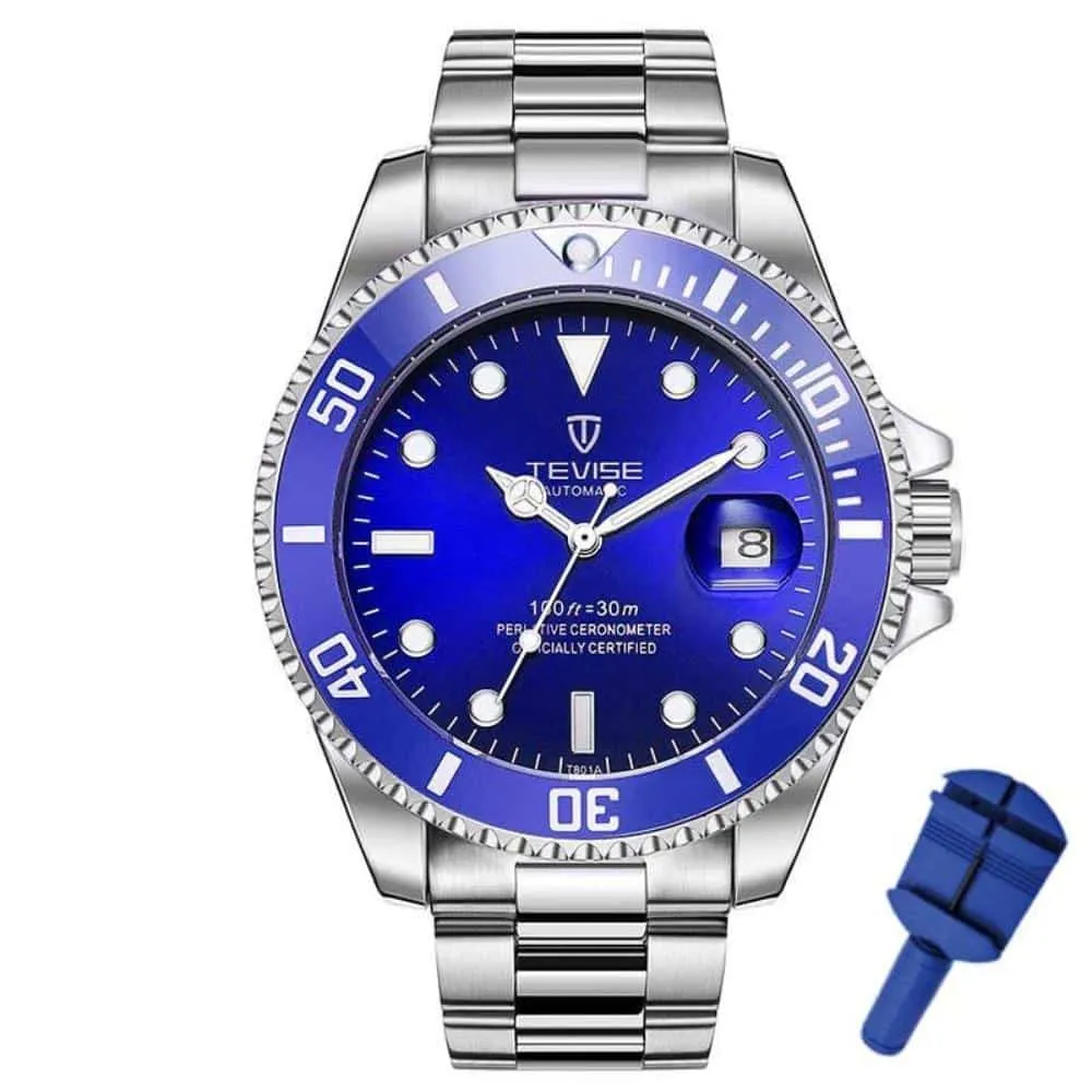 Luxurious Mechanical Watches with Stainless Steel Case and Strap