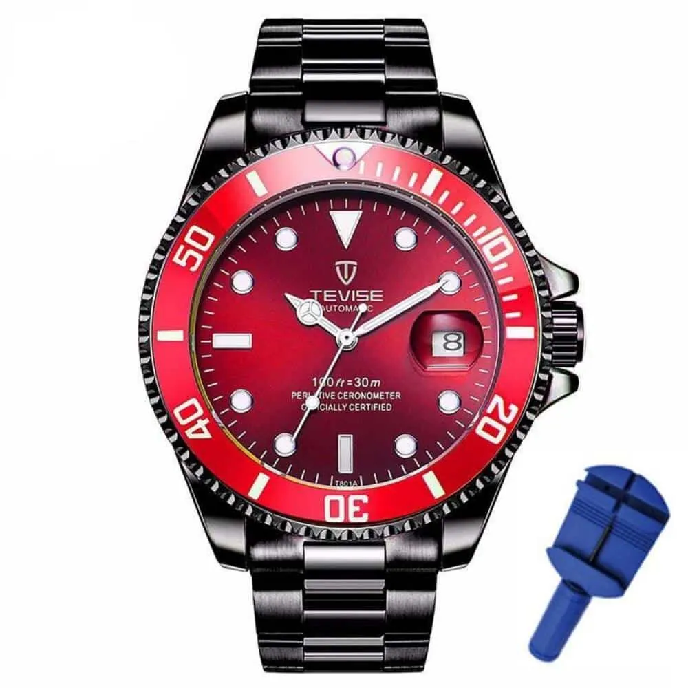 Luxurious Mechanical Watches with Stainless Steel Case and Strap