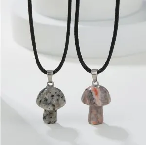 Magic Touch - Gemstone Mushroom Necklaces