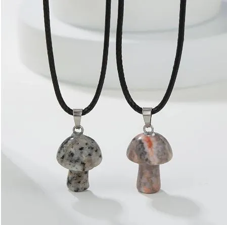Magic Touch - Gemstone Mushroom Necklaces