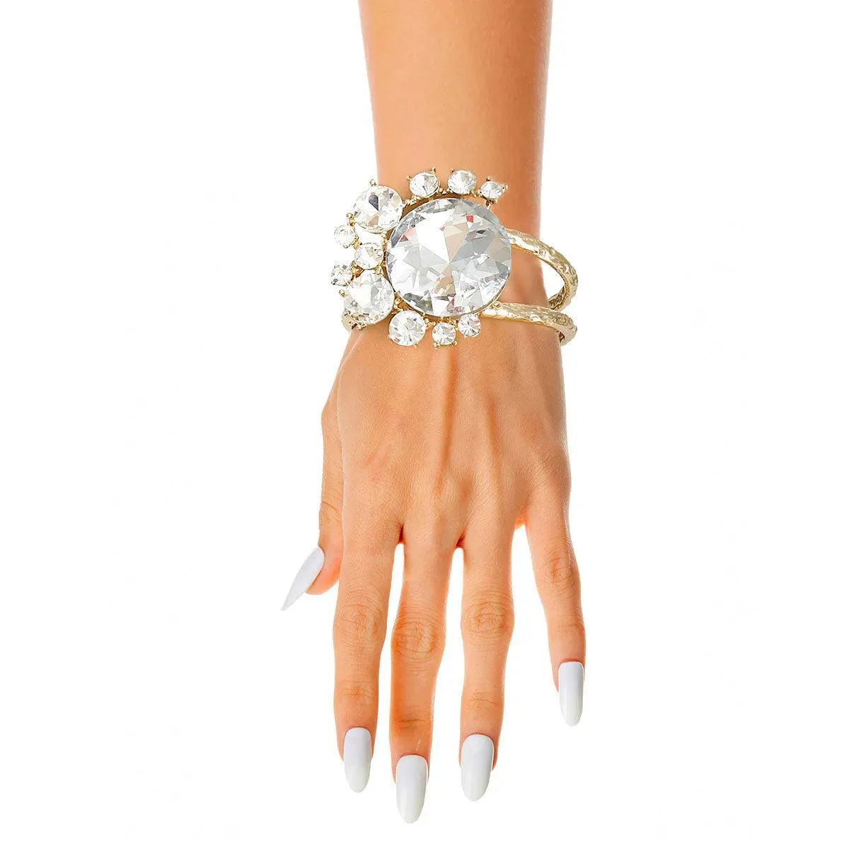 Make a Statement: Must-Have Clear/Gold Cuff Bracelet for a Blissful Wrist