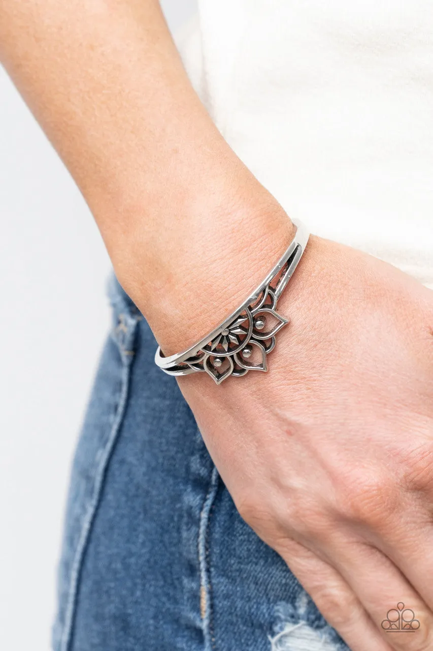 Mandala Mindfulness Silver Paparazzi Bracelet