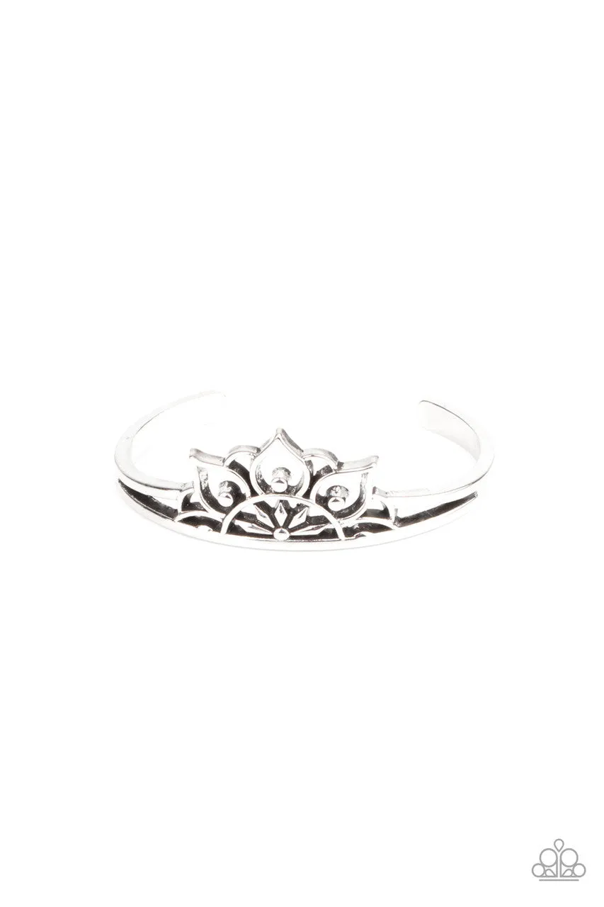 Mandala Mindfulness Silver Paparazzi Bracelet