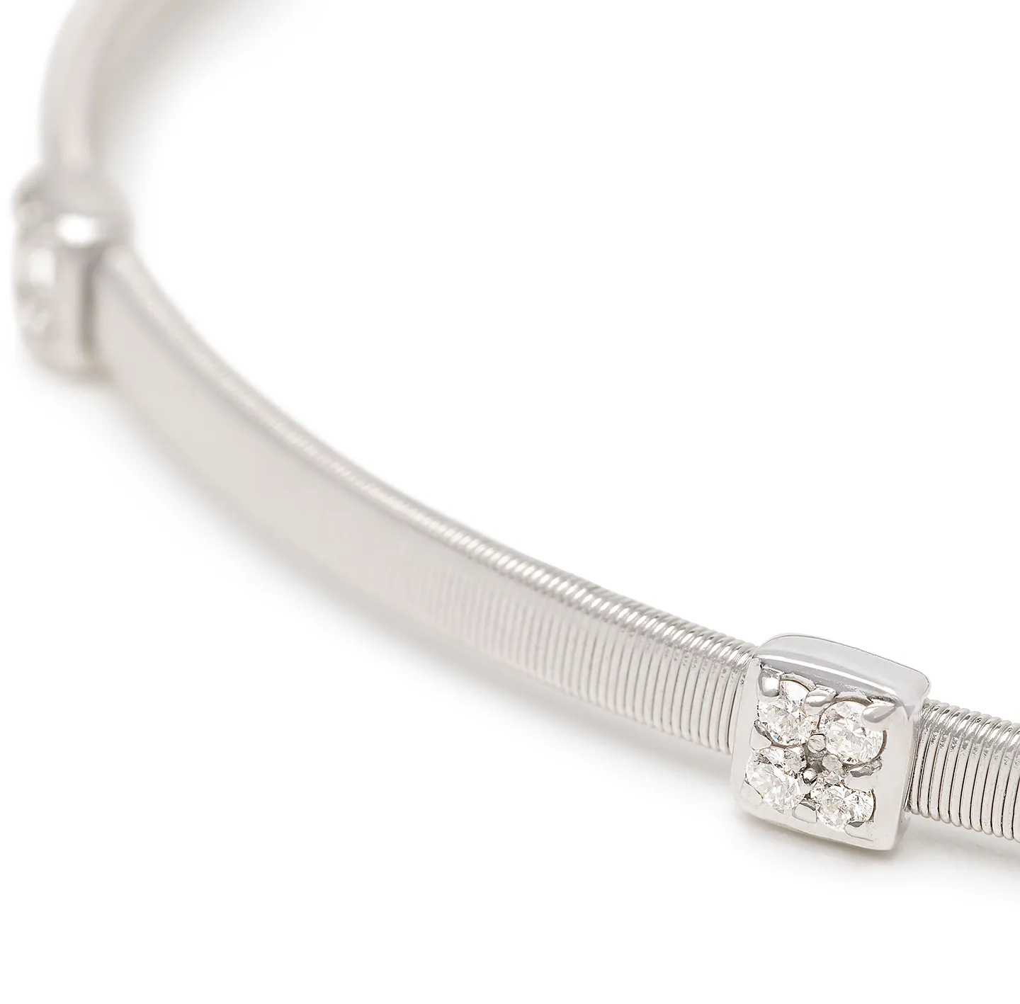 Marco Bicego Masai White Gold Diamond Station Bracelet