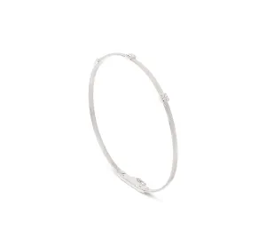 Marco Bicego Masai White Gold Diamond Station Bracelet