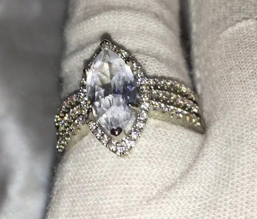 Marquise Ring | Marquise Diamond Ring | Marquise Engagement Ring | Halo Ring | Oval Ring | Halo Ring Engagement | Womens Wedding Ring