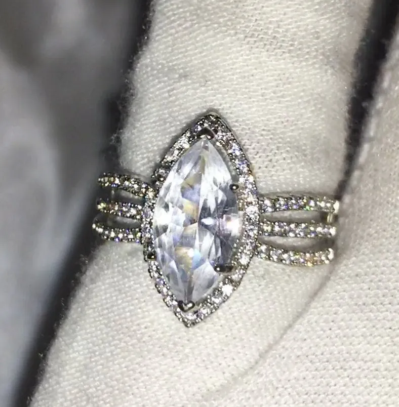 Marquise Ring | Marquise Diamond Ring | Marquise Engagement Ring | Halo Ring | Oval Ring | Halo Ring Engagement | Womens Wedding Ring