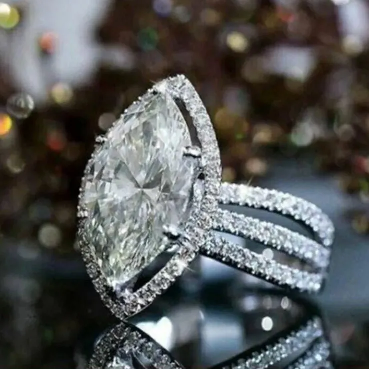 Marquise Ring | Marquise Diamond Ring | Marquise Engagement Ring | Halo Ring | Oval Ring | Halo Ring Engagement | Womens Wedding Ring