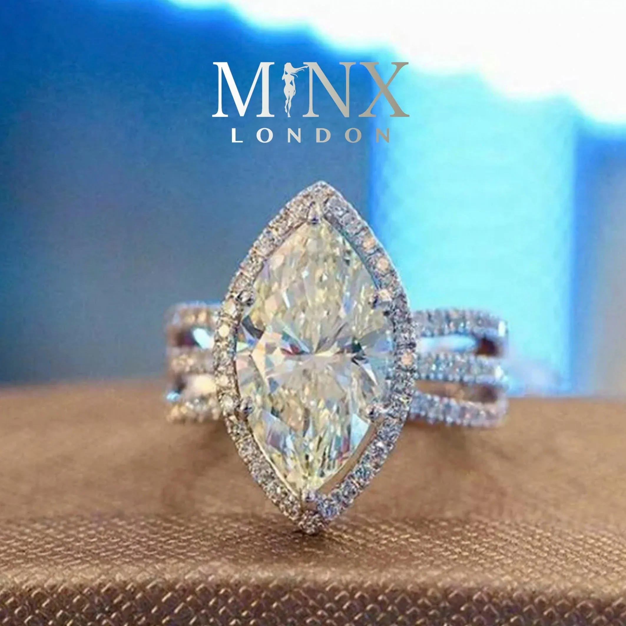 Marquise Ring | Marquise Diamond Ring | Marquise Engagement Ring | Halo Ring | Oval Ring | Halo Ring Engagement | Womens Wedding Ring