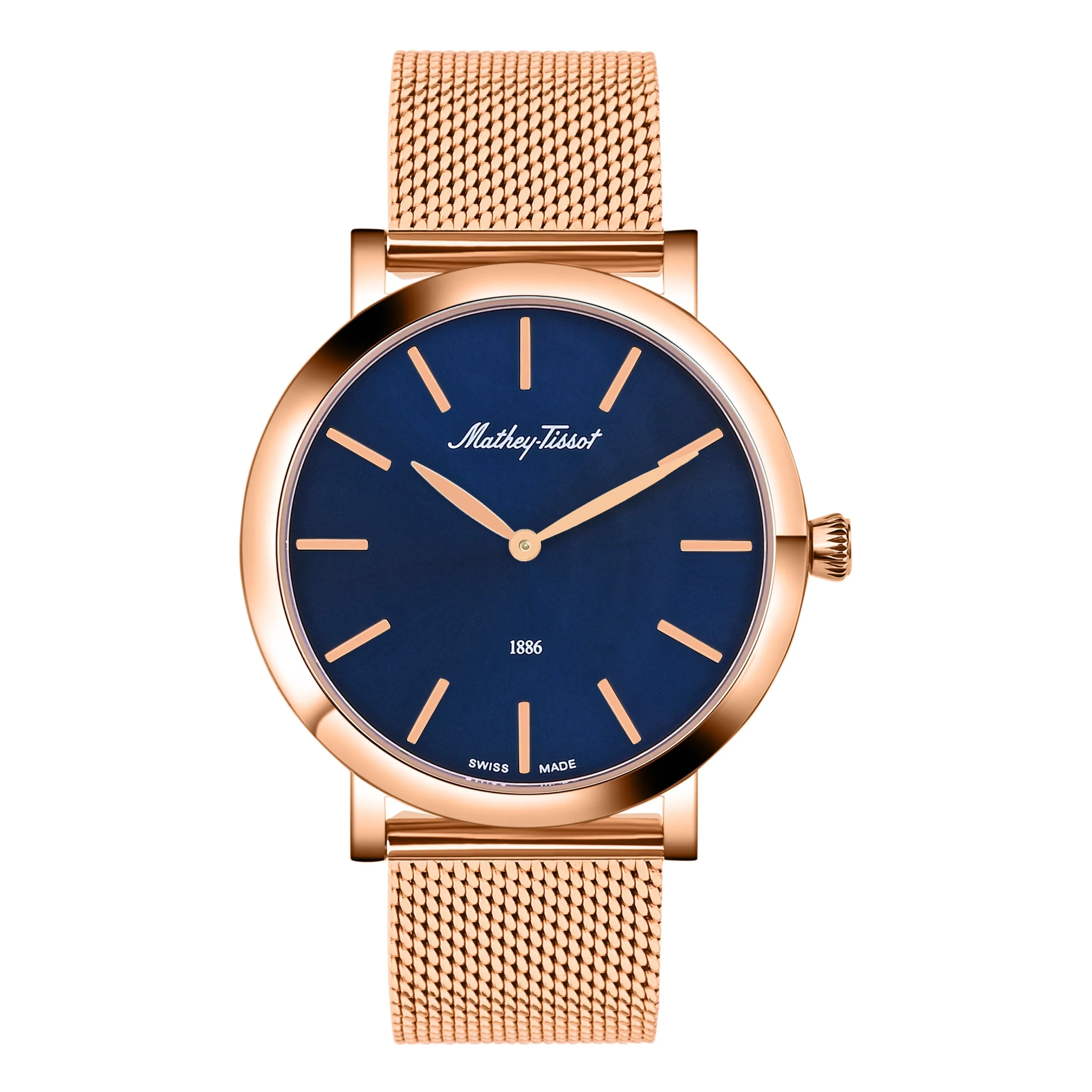 Mathey-Tissot Swiss Made Blue Dial Classic Men's Watch - H7916PBU