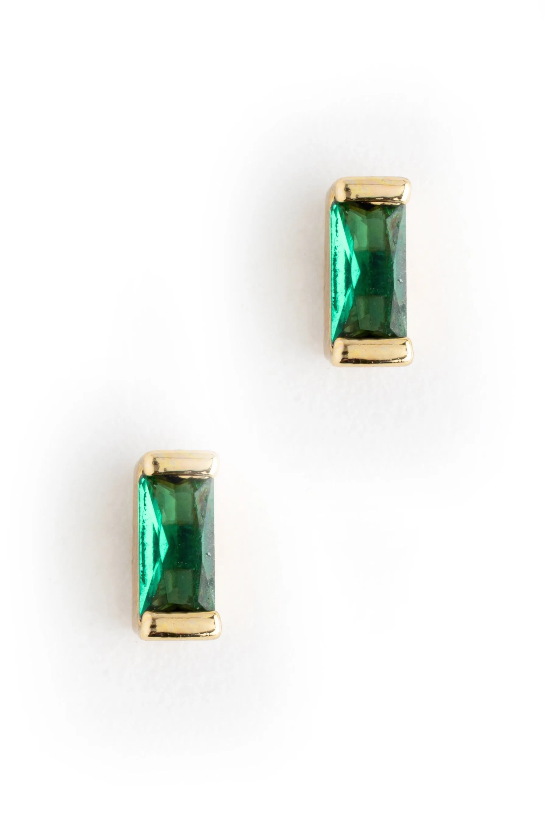 May Emerald Stud Earrings