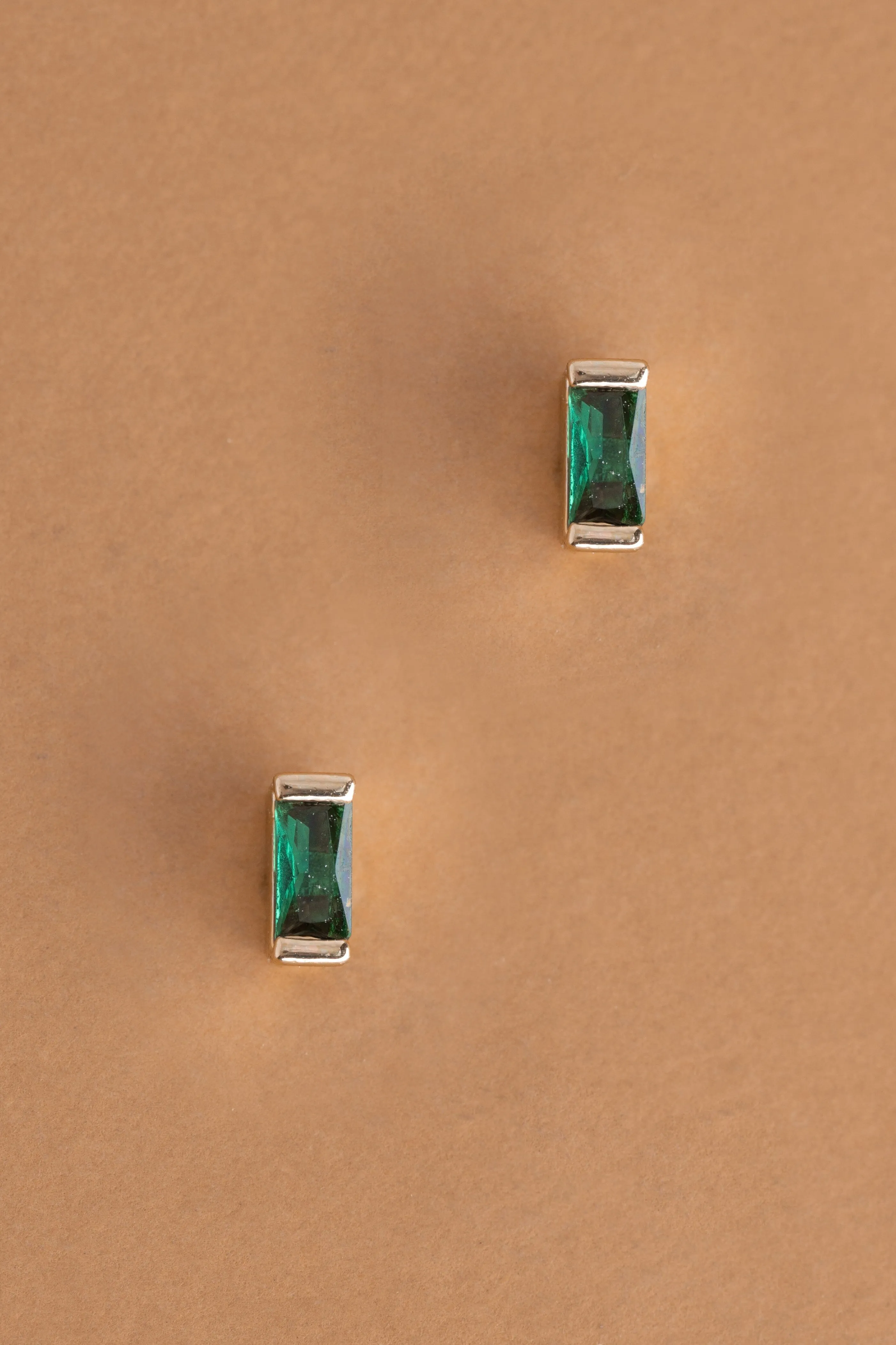 May Emerald Stud Earrings