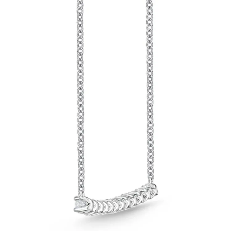 Memoire Diamond Bar Necklace