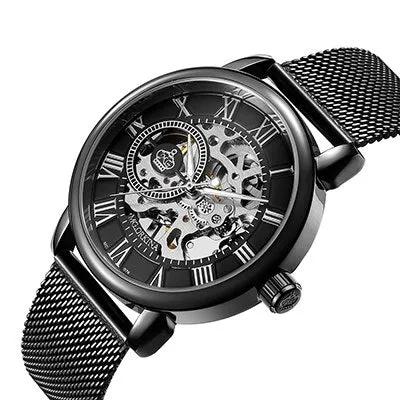 Men's Casual Stainless Steel Mechanical Watches
