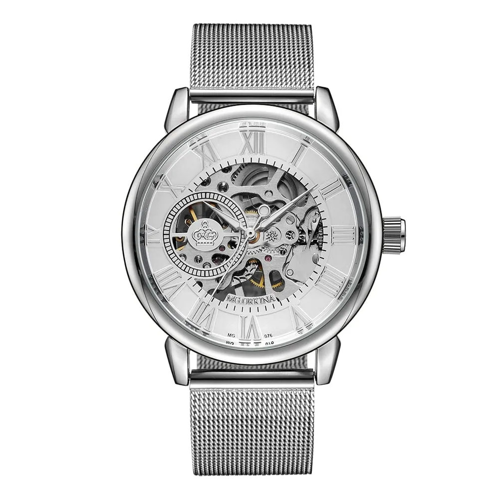 Men's Casual Stainless Steel Mechanical Watches