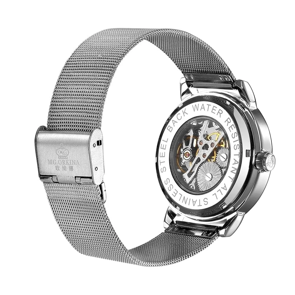 Men's Casual Stainless Steel Mechanical Watches