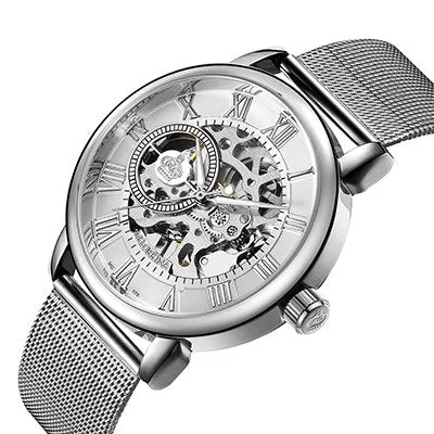 Men's Casual Stainless Steel Mechanical Watches