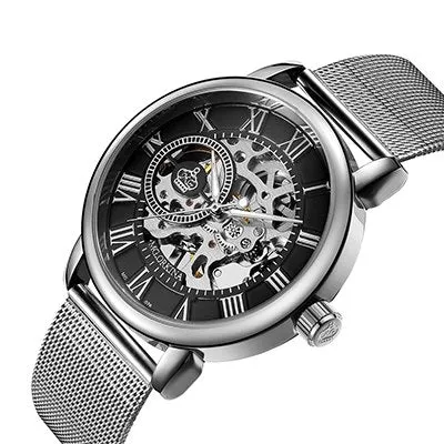 Men's Casual Stainless Steel Mechanical Watches