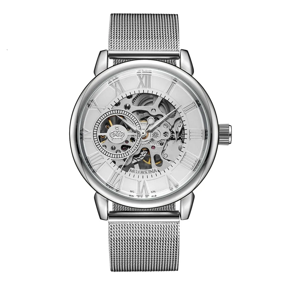 Men's Casual Stainless Steel Mechanical Watches