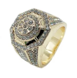Mens Gold Ring | Big Gold Ring | Diamond Ring for Men | Mens Ring | Mens Iced Ring | Iced Out Ring | Mens Engagement Ring | Big Diamond Ring