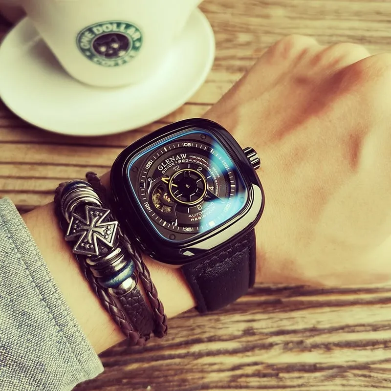 Men's Square Dial Mechanical Watches